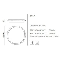 Plafon Decorativo Sira