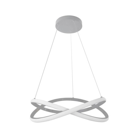 Lampara Zig Zag , de líneas suaves , en varios acabados y en dos potencias, perfecta para encima de la mesa del comedor.
