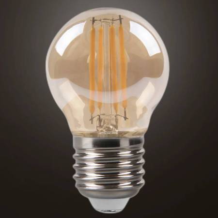 Bombillas Filamento 4 Watios Ambar Rosca E-27;Alda Iluminacion