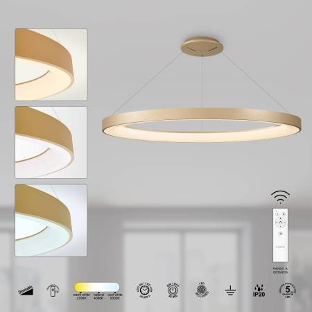 Lampara Niseko Dorado Alda Iluminacion