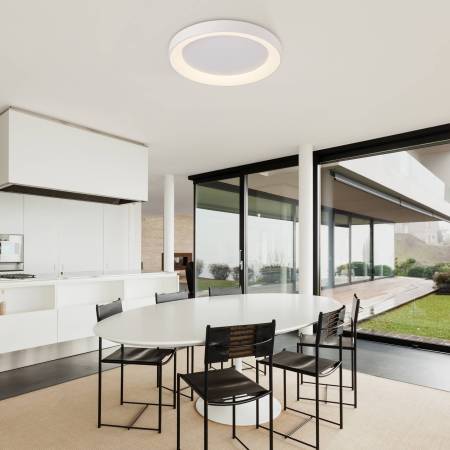 Plafon Niseko Blanco ; Tienda Lamparas Barcelona; Alda Iluminacion