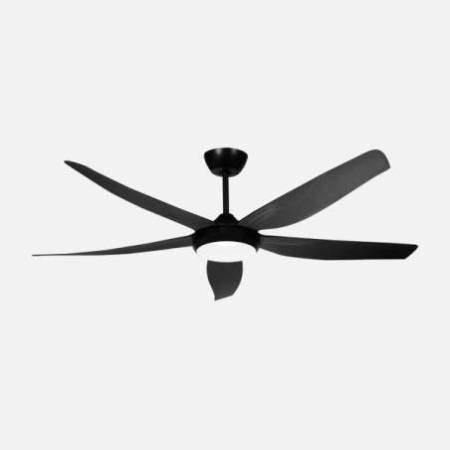 Ventilador Negro Altea Alda Iluminacion