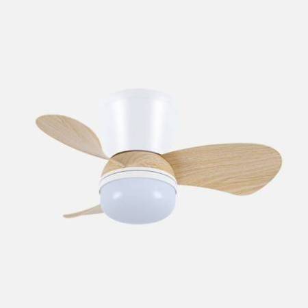 Ventilador Blanco-Madera Enoc Alda Iluminacion