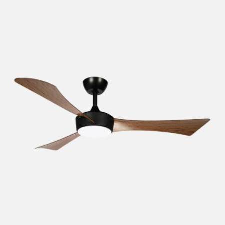 Ventilador Negro-Roble Tormos Alda Iluminacion