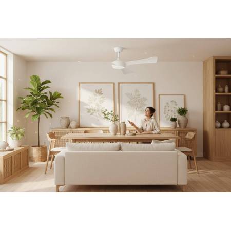 Ventilador Blanco Tormos Alda Iluminacion