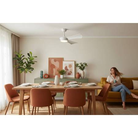 Ventilador Blanco Tormos Alda Iluminacion