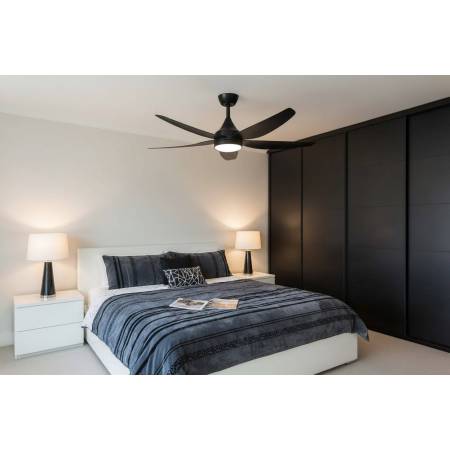 Ventilador 5 aspas Negro Elda Alda Iluminacion