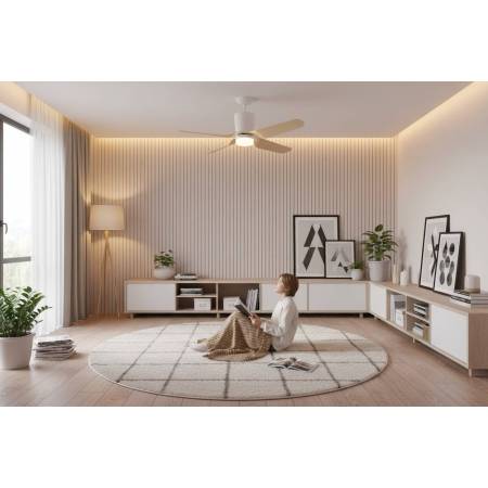 Ventilador Kochi Blanco Haya Alda Iluminacion