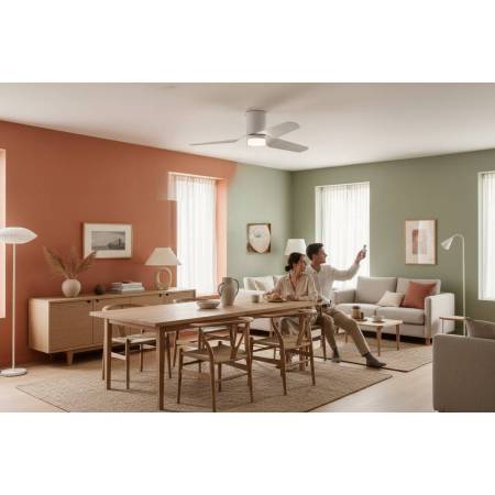 Ventilador Kochi Blanco Alda Iluminacion