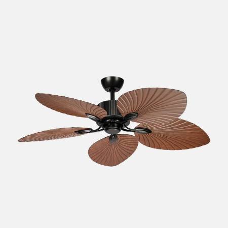 Ventilador Negro-Roble Torcal Alda Iluminacion