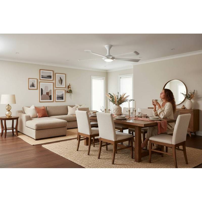 Ventilador Blanco Vinaros Alda Iluminacion