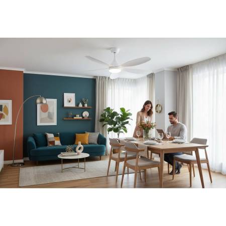 Ventilador Blanco Tobarra Alda Iluminacion