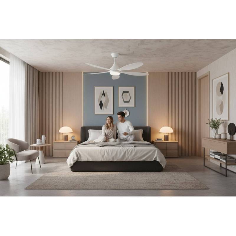 Ventilador Blanco Tobarra Alda Iluminacion