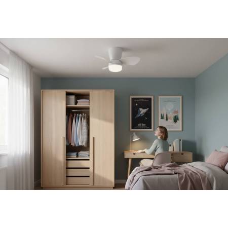 Ventilador Blanco Enoc Alda Iluminacion