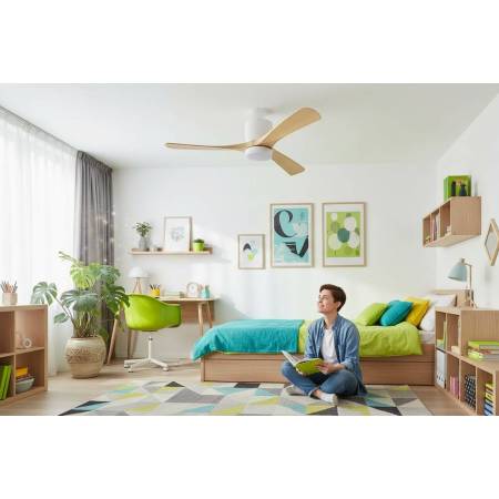 Ventilador Blanco Haya Paterna Alda Iluminacion