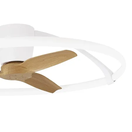Ventilador Nepal Blanco-Haya Alda Iluminacion