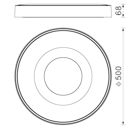 Plafon 80 watios dorado Coin Mantra Medidas