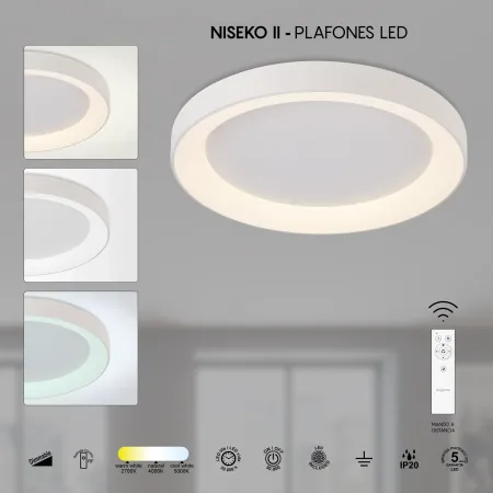 Plafon Niseko Blanco Alda Iluminacion